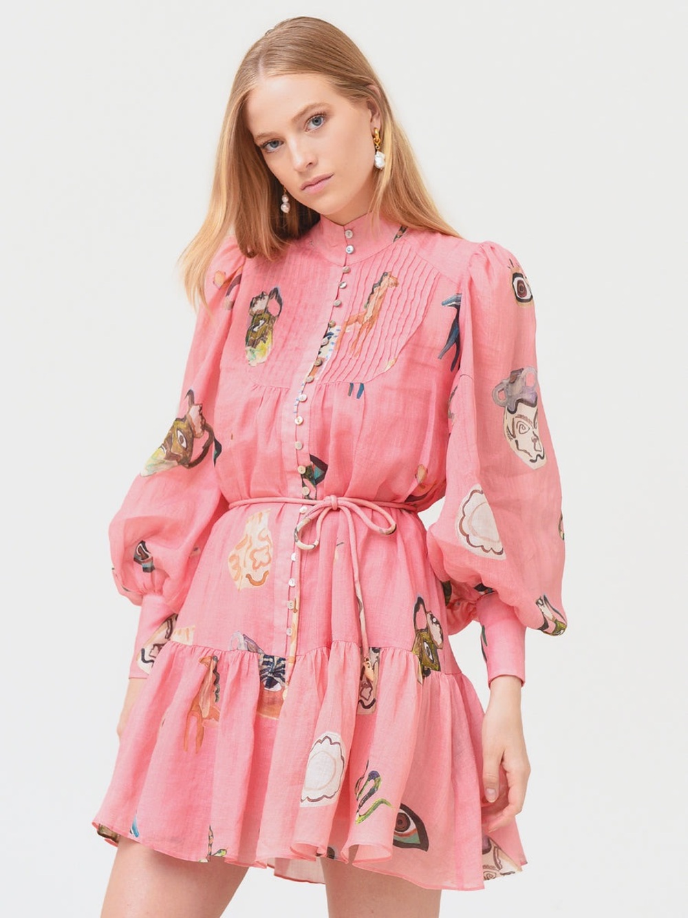 Alemais Women's Cleo Smock Mini Dress